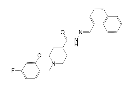 1-(2-chloro-4-fluorobenzyl)-N'-[(E)-1-naphthylmethylidene]-4-piperidinecarbohydrazide