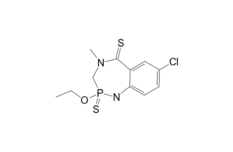 7-CHLORO-2-ETHOXY-2,3-DIHYDRO-4-METHYL-2-1H-1,4,2-BENZODIAZAPHOSPHEPIN-5(4H)-THIONE-2-THIOXIDE;MAJOR-ROTAMER