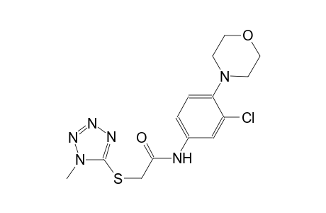 N-[3-chloro-4-(4-morpholinyl)phenyl]-2-[(1-methyl-1H-tetraazol-5-yl)sulfanyl]acetamide