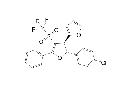 2-(4-Chlorophenyl)-3-furyl-4-trifluoromethylsulfonyl-5-phenyl-trans-2,3-dihydrofuran