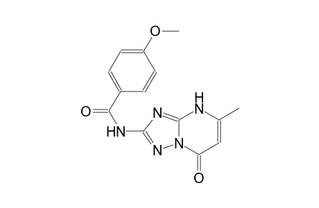 4-methoxy-N-(5-methyl-7-oxo-4,7-dihydro[1,2,4]triazolo[1,5-a]pyrimidin-2-yl)benzamide