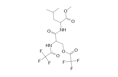 Methyl 4-methyl-2-((2-[(trifluoroacetyl)amino]-3-[(trifluoroacetyl)oxy]propanoyl)amino)pentanoate