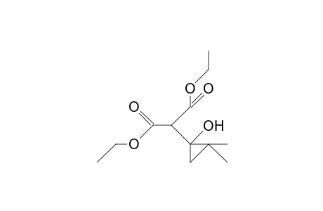 2-(1-hydroxy-2,2-dimethyl-cyclopropyl)malonic acid diethyl ester