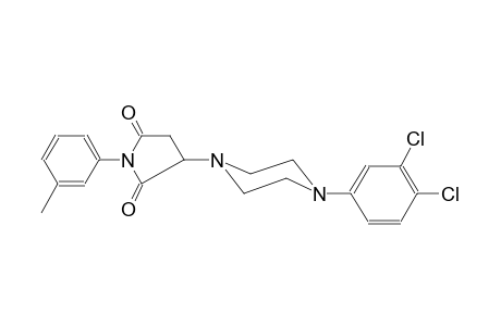 3-[4-(3,4-dichlorophenyl)-1-piperazinyl]-1-(3-methylphenyl)-2,5-pyrrolidinedione