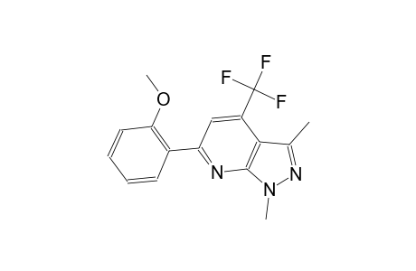 6-(2-methoxyphenyl)-1,3-dimethyl-4-(trifluoromethyl)-1H-pyrazolo[3,4-b]pyridine
