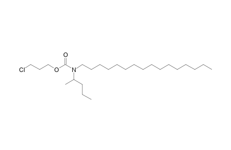 Carbonic acid, monoamide, N-(2-pentyl)-N-hexadecyl-, 3-chloropropyl ester