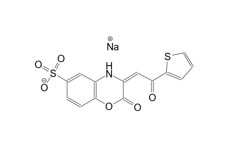 sodium (E)-2-oxo-3-(2-oxo-2-(thiophen-2-yl)ethylidene)-3,4-dihydro-2H-benzo[b][1,4]oxazine-6-sulfonate