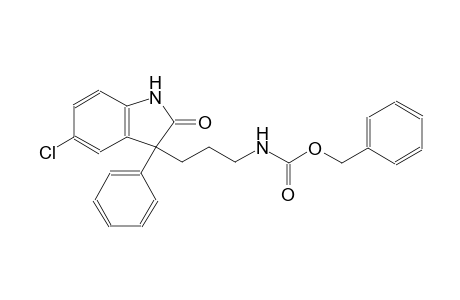 benzyl 3-(5-chloro-2-oxo-3-phenyl-2,3-dihydro-1H-indol-3-yl)propylcarbamate