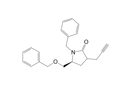 (5S)-1-Benzyl-5-benzyloxymethyl-3-(prop-2-yn-1-yl)pyrrolidinone