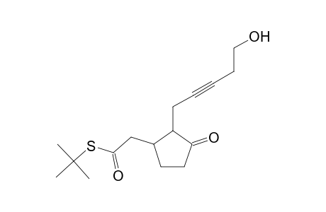 S-(tert-Butyl) [2-(5-hydroxy-2-pentynyl)-3-oxocyclopentyl]ethanethioate