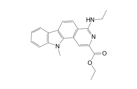 1-Ethylamino-3-(ethoxycarbonyl)-5,6-dimethyl-1H-pyrido[4,3-a]carbazole
