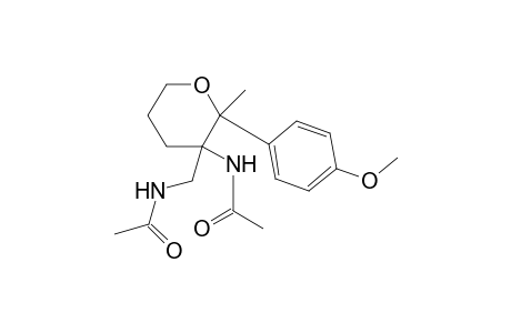 N-[[3-acetamido-2-(4-methoxyphenyl)-2-methyl-3-oxanyl]methyl]acetamide