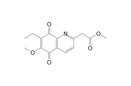 2-(Methoxycarbonylmethyl)-6-methoxy-7-ethyl-5,8-quinolinedione