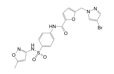 5-[(4-bromo-1H-pyrazol-1-yl)methyl]-N-(4-{[(5-methyl-3-isoxazolyl)amino]sulfonyl}phenyl)-2-furamide
