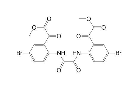 Benzeneacetic acid, 2,2'-[(1,2-dioxo-1,2-ethanediyl)diimino]bis[5-bromo-.alpha.-oxo-, dimethyl ester