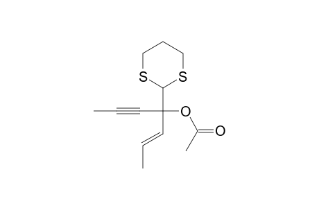 (E)-4-Acetoxy-4-(1,3-dithian-2-yl)-5-hepten-2-yne