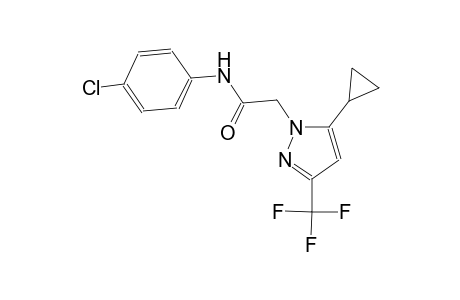 N-(4-chlorophenyl)-2-[5-cyclopropyl-3-(trifluoromethyl)-1H-pyrazol-1-yl]acetamide