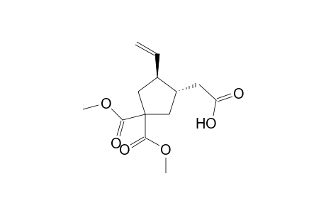 trans-3-Carboxymethyl-4-vinyl-cyclopentane-1,1-dicarboxylic acid dimethyl ester