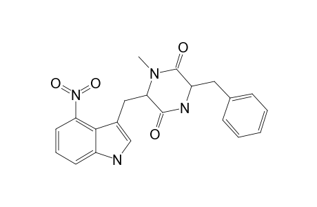 12-N-METHYLCYCLO-(L-4-NITRO-TRYPTOPHYL-L-PHENYLALANYL)