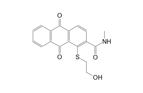 2-anthracenecarboxamide, 9,10-dihydro-1-[(2-hydroxyethyl)thio]-N-methyl-9,10-dioxo-