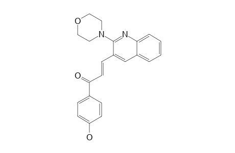 (E)-1-(4-HYDROXYPHENYL)-3-(2-MORPHOLINOQUINOLIN-3-YL)-PROP-2-EN-1-ONE