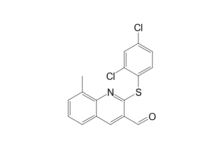 2-(2,4-Dichlorophenylthio)-8-methylquinoline-3-carbaldehyde