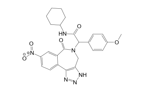 N-Cyclohexyl-2-(4-methoxyphenyl)-2-(8-nitro-6-oxobenzo[c][1,2,3]triazolo[4,5-e]azepin-5-(3H,4H,6H)-yl)acetamide