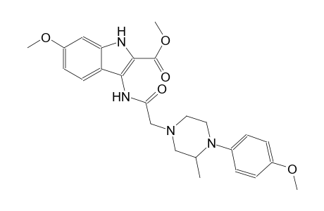 methyl 6-methoxy-3-({[4-(4-methoxyphenyl)-3-methyl-1-piperazinyl]acetyl}amino)-1H-indole-2-carboxylate