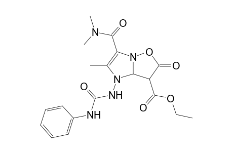 Ethyl 1-[(anilinocarbonyl)amino]-3-[(dimethylamino)carbonyl]-2-methyl-6-oxo-1,6,7,7a-tetrahydroimidazo[1,2-b]isoxazole-7-carboxylate