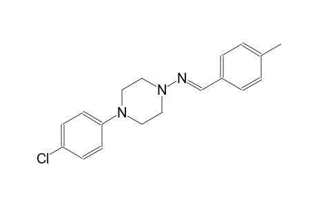 1-piperazinamine, 4-(4-chlorophenyl)-N-[(E)-(4-methylphenyl)methylidene]-