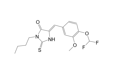 (5Z)-3-butyl-5-[4-(difluoromethoxy)-3-methoxybenzylidene]-2-thioxo-4-imidazolidinone