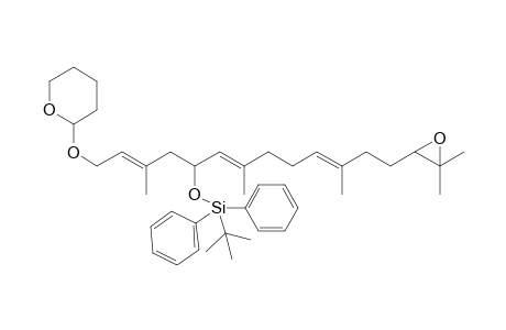 3,7,11,15-Tetramethyl-5-tert-butyldiphenylsilyloxy-14,15-epoxy-1-tetrahydro-pyranoxy-2E,6E,10E-hexadecatriene
