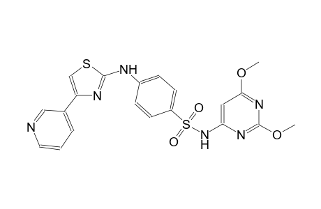 benzenesulfonamide, N-(2,6-dimethoxy-4-pyrimidinyl)-4-[[4-(3-pyridinyl)-2-thiazolyl]amino]-