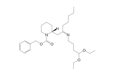 (R)-2-{2-[(Z)-4,4-Diethoxy-butylimino]-heptyl}-piperidine-1-carboxylic acid benzyl ester