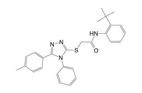 N-(2-tert-butylphenyl)-2-{[5-(4-methylphenyl)-4-phenyl-4H-1,2,4-triazol-3-yl]sulfanyl}acetamide
