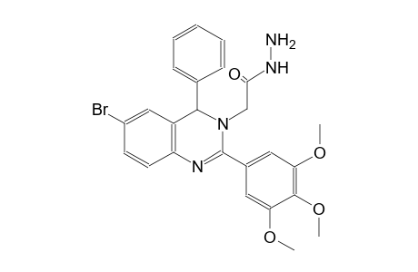 2-(6-bromo-4-phenyl-2-(3,4,5-trimethoxyphenyl)-3(4H)-quinazolinyl)acetohydrazide