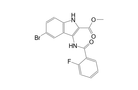methyl 5-bromo-3-[(2-fluorobenzoyl)amino]-1H-indole-2-carboxylate