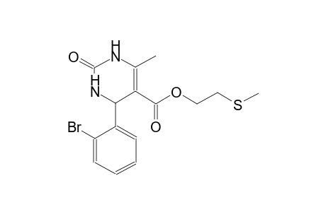 4-(2-Bromo-phenyl)-6-methyl-2-oxo-1,2,3,4-tetrahydro-pyrimidine-5-carboxylic acid 2-methylsulfanyl-ethyl ester
