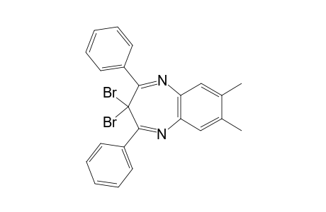 3,3-Dibromo-7,8-dimethyl-2,4-diphenyl-3H-1,5-benzodiazepine