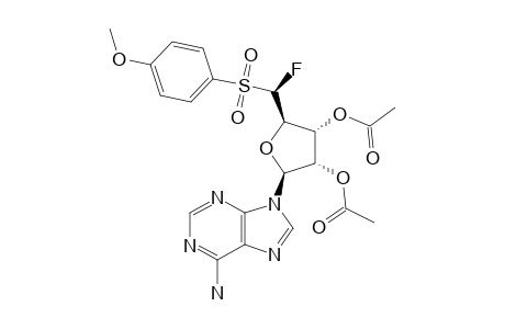 2',3'-DI-O-ACETYL-5'-DEOXY-5'-R-FLUORO-5'-[(4-METHOXYPHENYL)-SULFONYL]-ADENOSINE