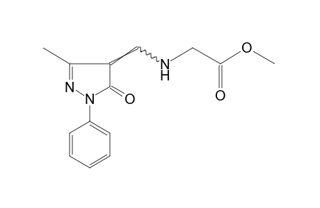 N-[(3-METHYL-5-OXO-1-PHENYL-2-PYRAZOLIN-4-YLIDENE)METHYL]GLYCINE,METHYL ESTER