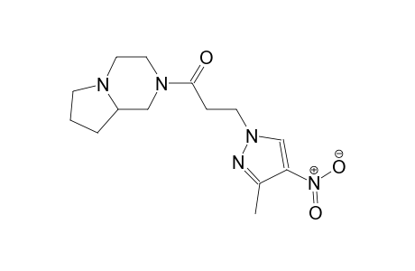 2-[3-(3-methyl-4-nitro-1H-pyrazol-1-yl)propanoyl]octahydropyrrolo[1,2-a]pyrazine