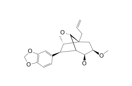 REL-(7S,8S,1'S,3'R,4'S,5'S,6'S)-DELTA-(8')-4',6'-DIHYDROXY-3'-METHOXY-3,4-METHYLENEDIOXY-8.1',7.5'-NEOLIGNAN