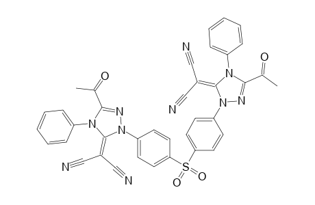 1,1'(4,4'-Diphenylsulfone-4,4'-diyl)bis(3-acetyl-5-dicyanomethylene-4-phenyl-1,2,4-triazole)