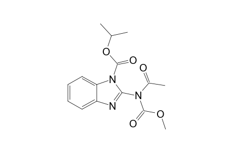 2-(acetyl-carbomethoxy-amino)benzimidazole-1-carboxylic acid isopropyl ester