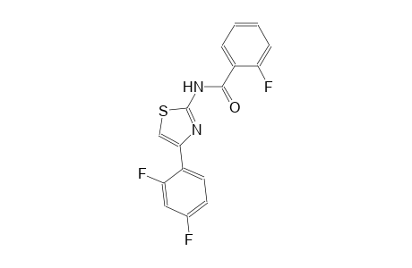 N-[4-(2,4-difluorophenyl)-1,3-thiazol-2-yl]-2-fluorobenzamide