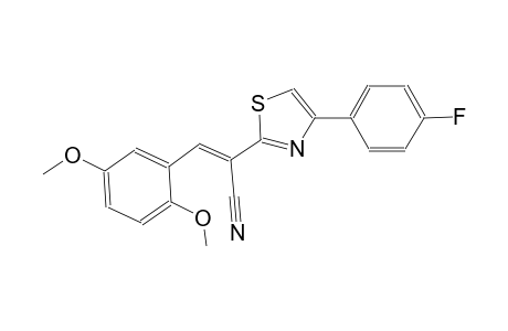 3-(2,5-Dimethoxy-phenyl)-2-[4-(4-fluoro-phenyl)-thiazol-2-yl]-acrylonitrile