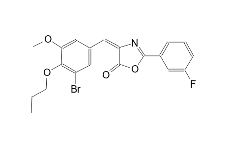 (4E)-4-(3-bromo-5-methoxy-4-propoxybenzylidene)-2-(3-fluorophenyl)-1,3-oxazol-5(4H)-one