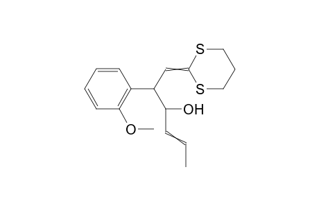 1-(1,3-dithian-2-ylidene)-2-(2-methoxyphenyl)hex-4-en-3-ol