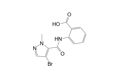2-{[(4-bromo-1-methyl-1H-pyrazol-5-yl)carbonyl]amino}benzoic acid